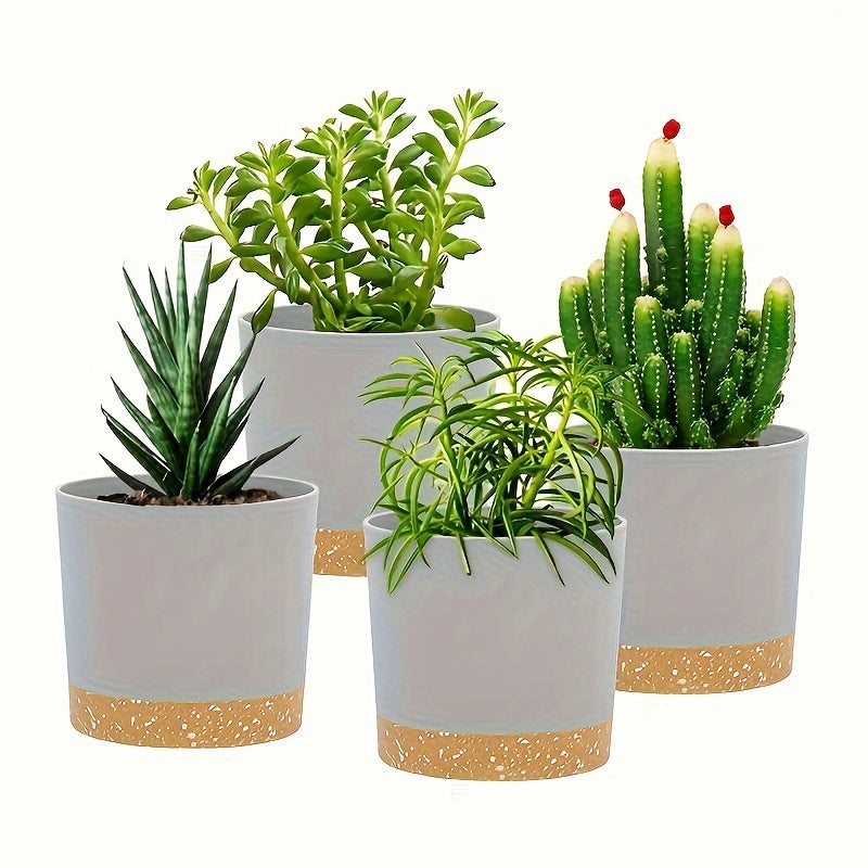 Set van 4 Moderne Bloempotten