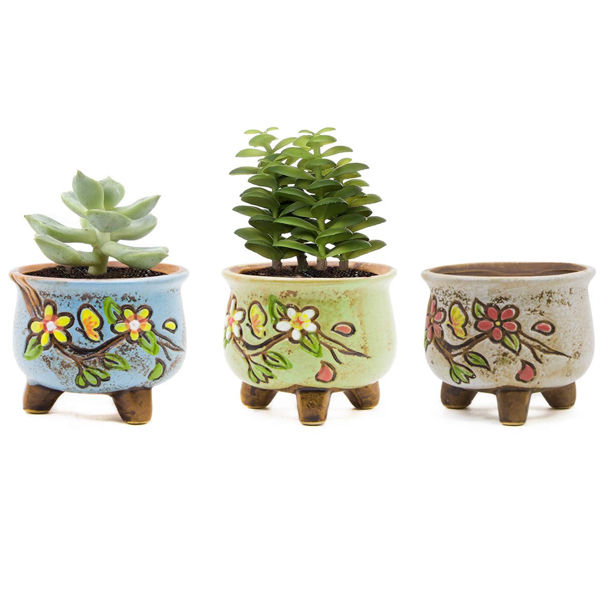 Vintage Bloempotten Set