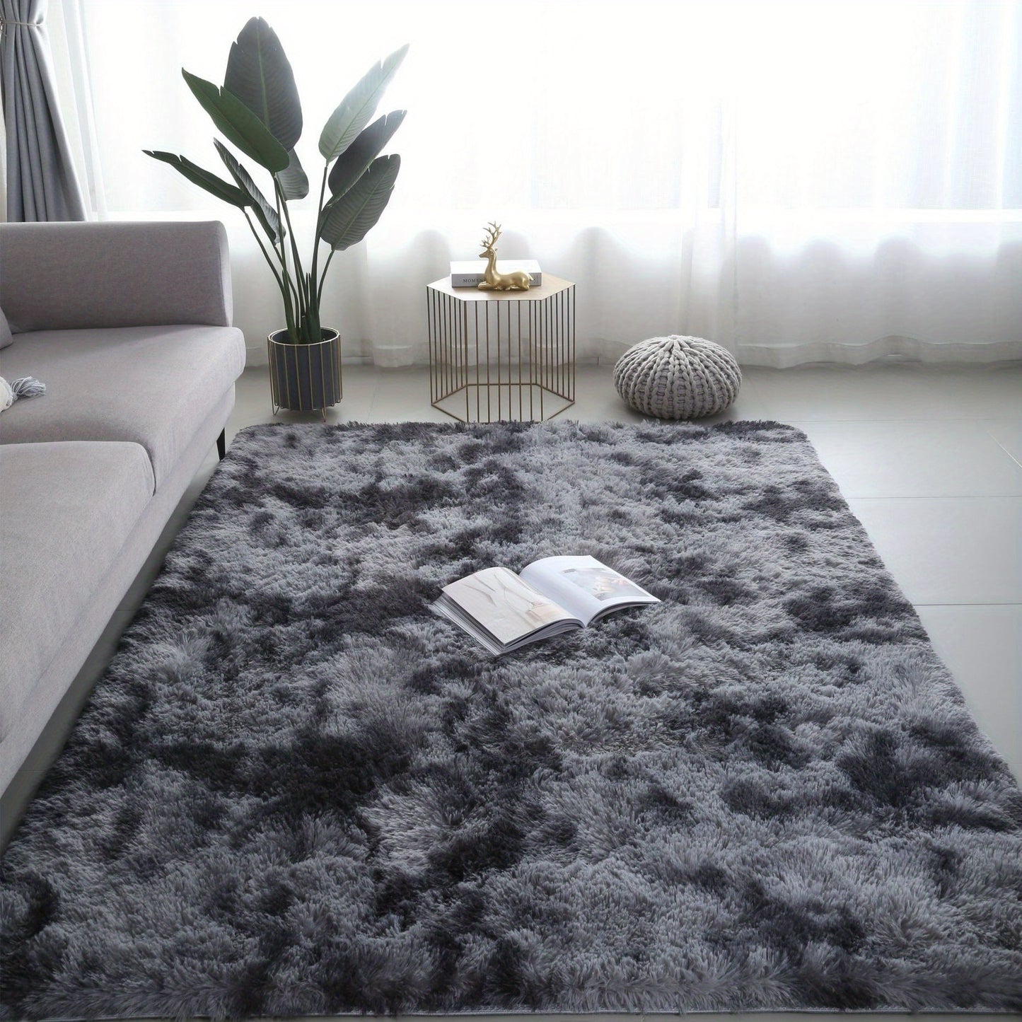 Zacht Pluche Vloerkleed – Voor Slaapkamer en Woonkamer