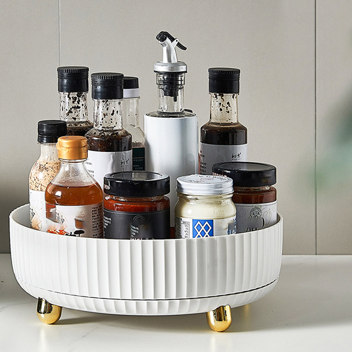 Draaibaar Kruidenrek – Multifunctioneel Aanrecht Organizer