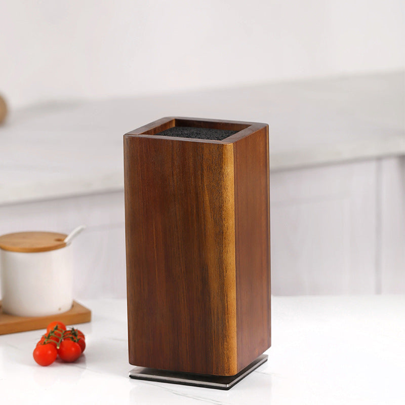 Houten 360° Magnetische Draaibare messenblok– Stijlvol en Functioneel