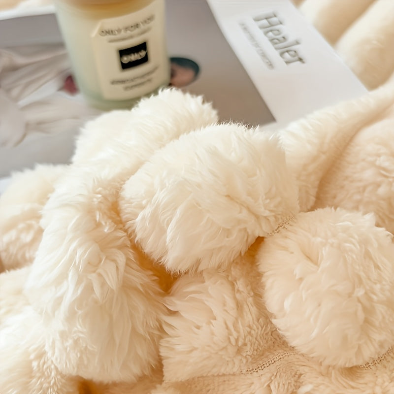 Luxe Dubbelzijdige Pluche Deken – Zacht, Warm & Stijlvol