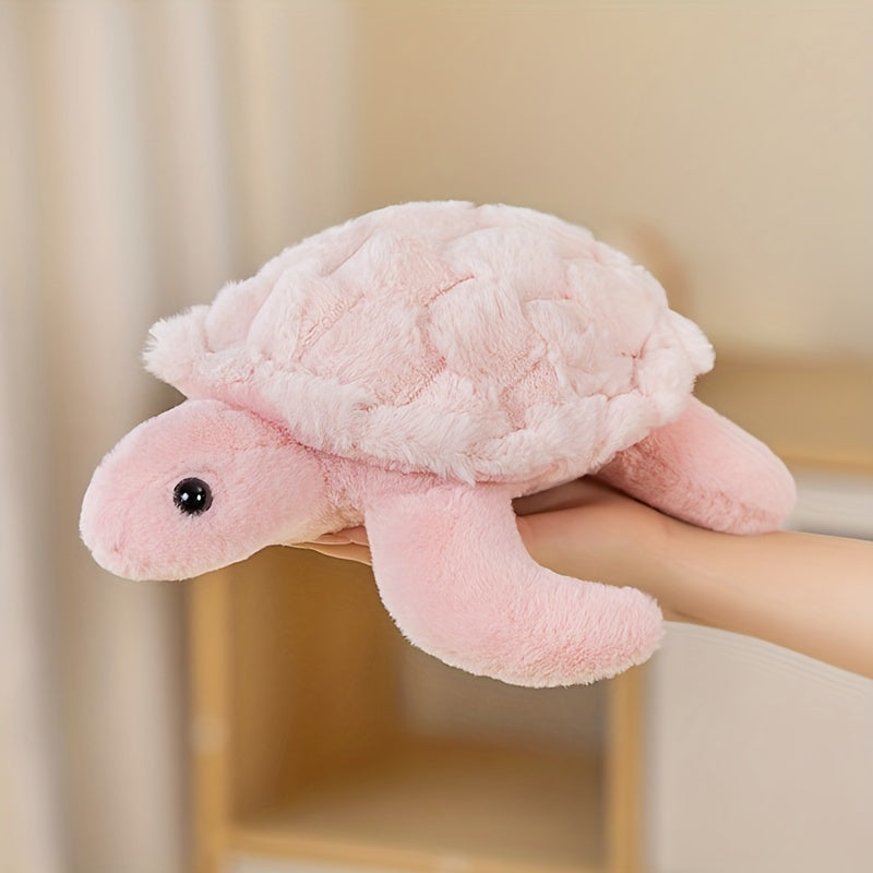 Schattige Schildpad Knuffel – Zachte & Knuffelbare Zeeschildpad in Groen/Roze
