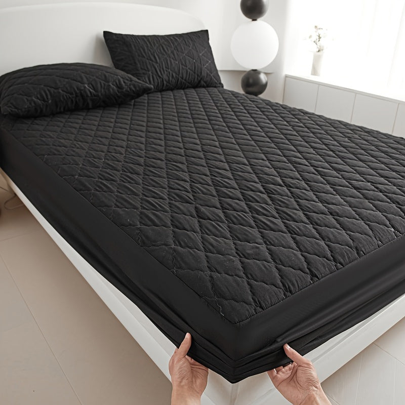 Ultra-Zachte Matrasbeschermer met Geometrisch Ontwerp – Voor Optimaal Slaapcomfort