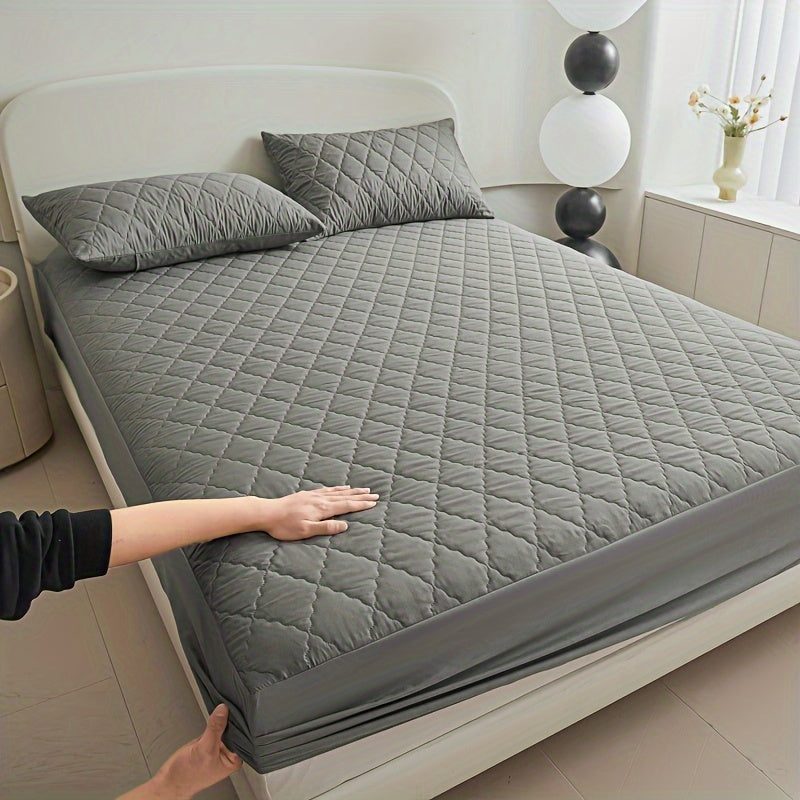 Ultra-Zachte Matrasbeschermer met Geometrisch Ontwerp – Voor Optimaal Slaapcomfort
