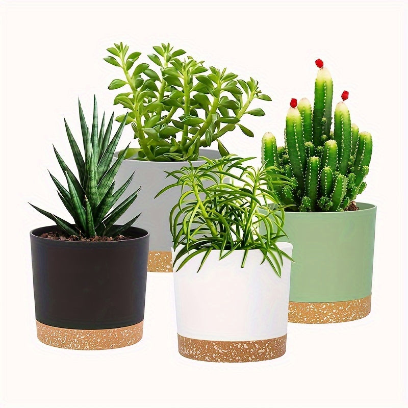 Set van 4 Moderne Bloempotten