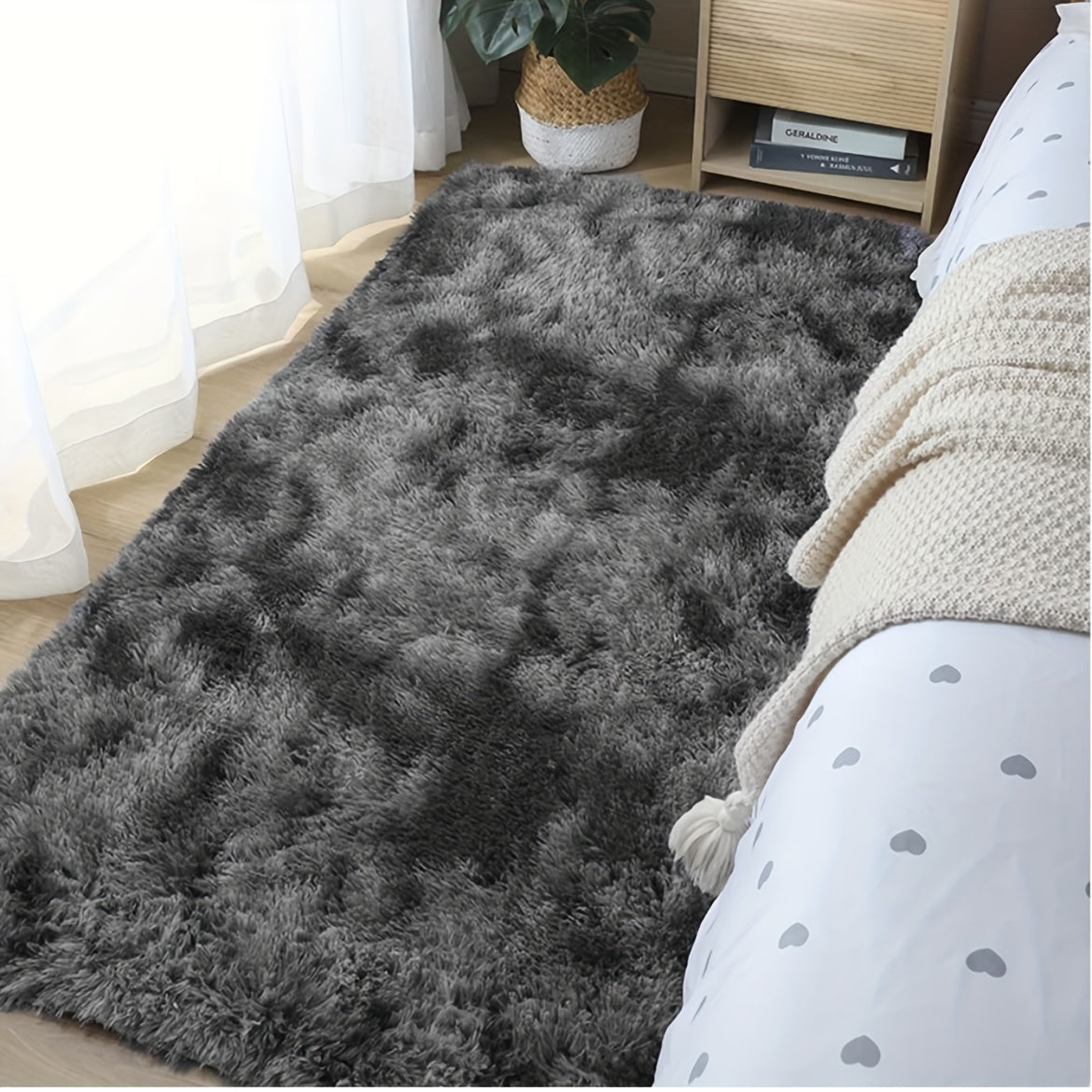 Zacht Pluche Vloerkleed – Voor Slaapkamer en Woonkamer