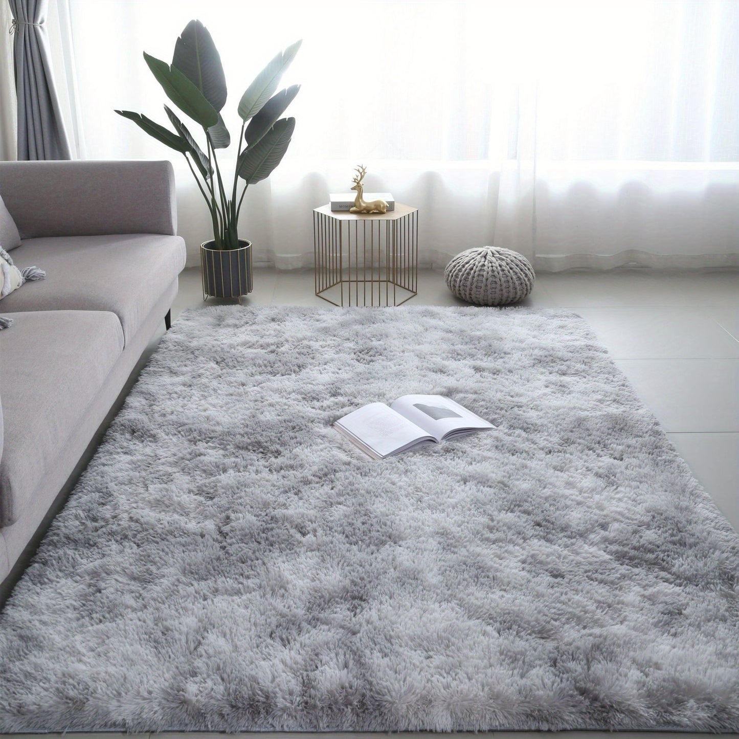 Zacht Pluche Vloerkleed – Voor Slaapkamer en Woonkamer