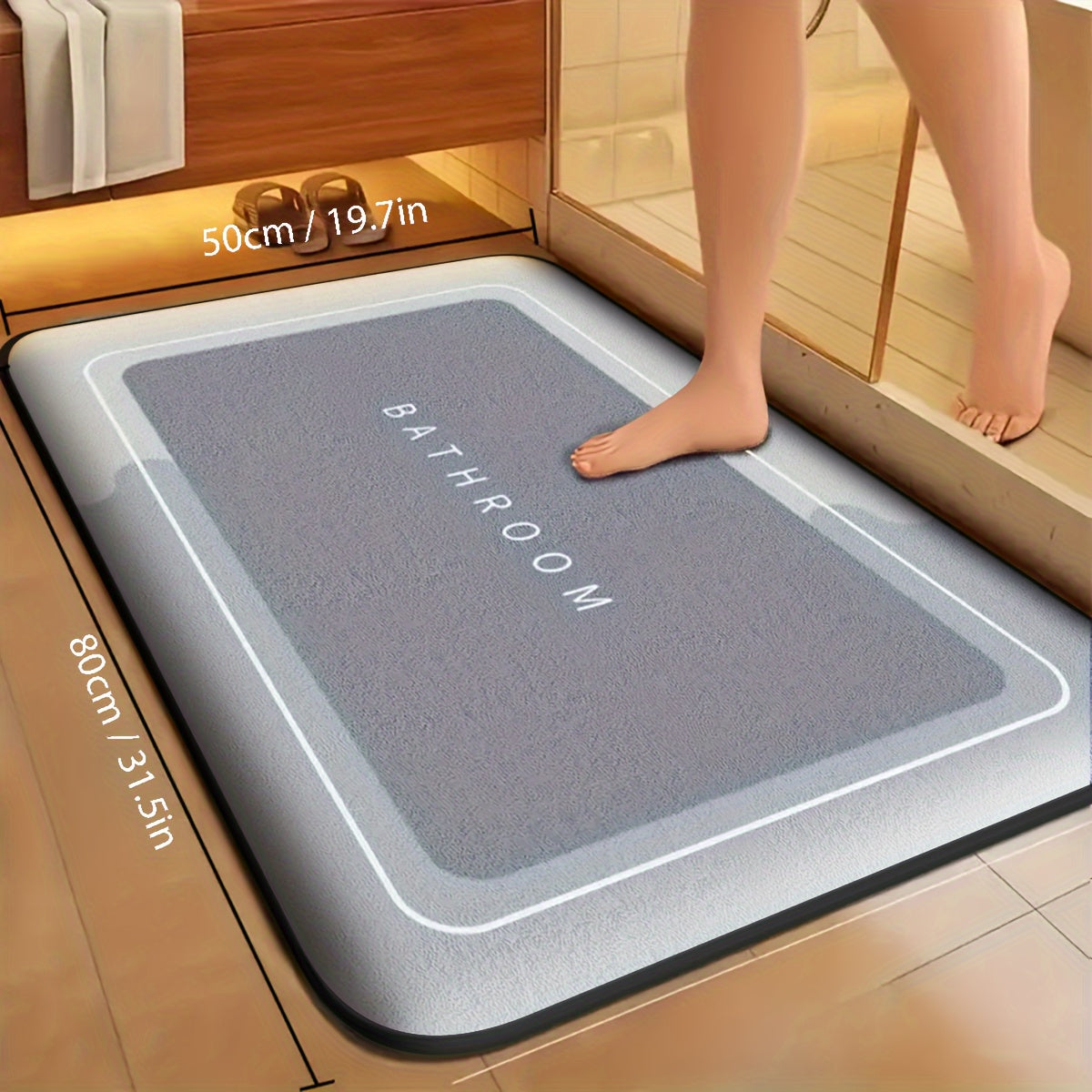 Ultra-Absorberende Badmat – Sneldrogend en Antislip