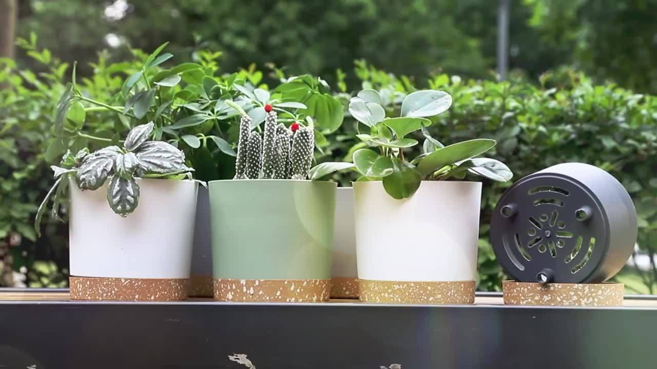 Set van 4 Moderne Bloempotten