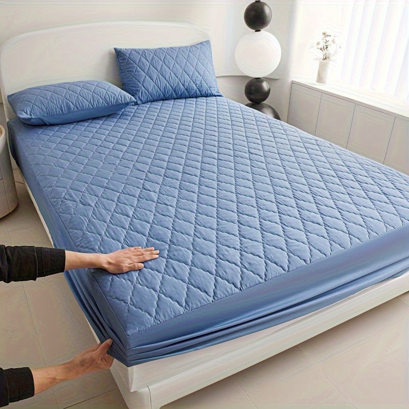 Ultra-Zachte Matrasbeschermer met Geometrisch Ontwerp – Voor Optimaal Slaapcomfort