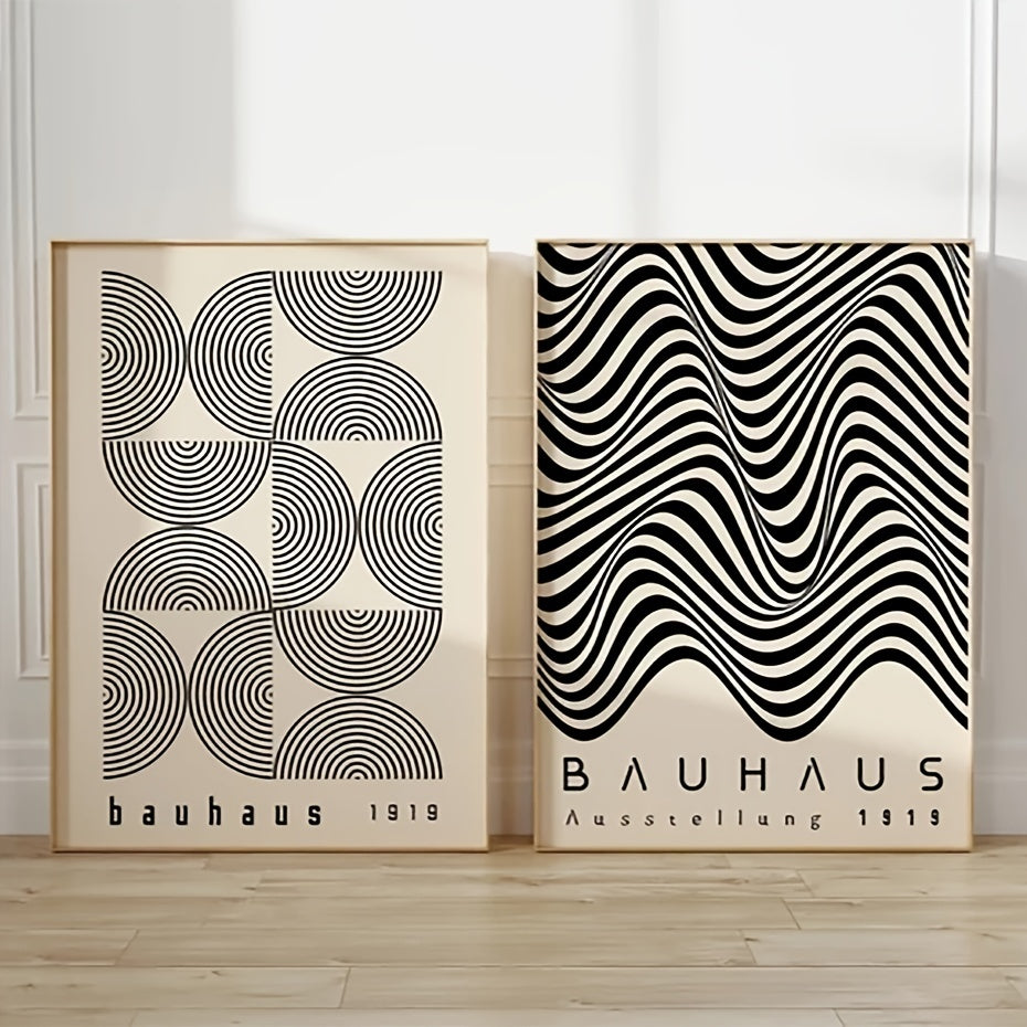 Bauhaus Canvas Set – Vintage & Modern (2 stuks)