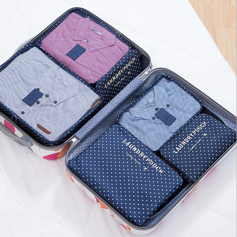 6-Delige Reistas Organizer Set – Voor een Perfect Georganiseerde Koffer