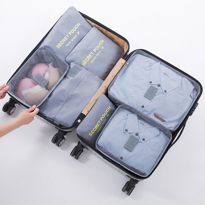 6-Delige Reistas Organizer Set – Voor een Perfect Georganiseerde Koffer