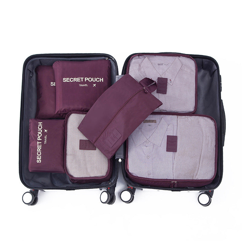 6-Delige Reistas Organizer Set – Voor een Perfect Georganiseerde Koffer