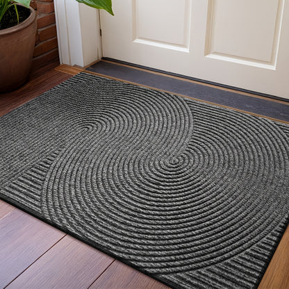 Geometrische Gestreepte Deurmat – Antislip en Absorberend
