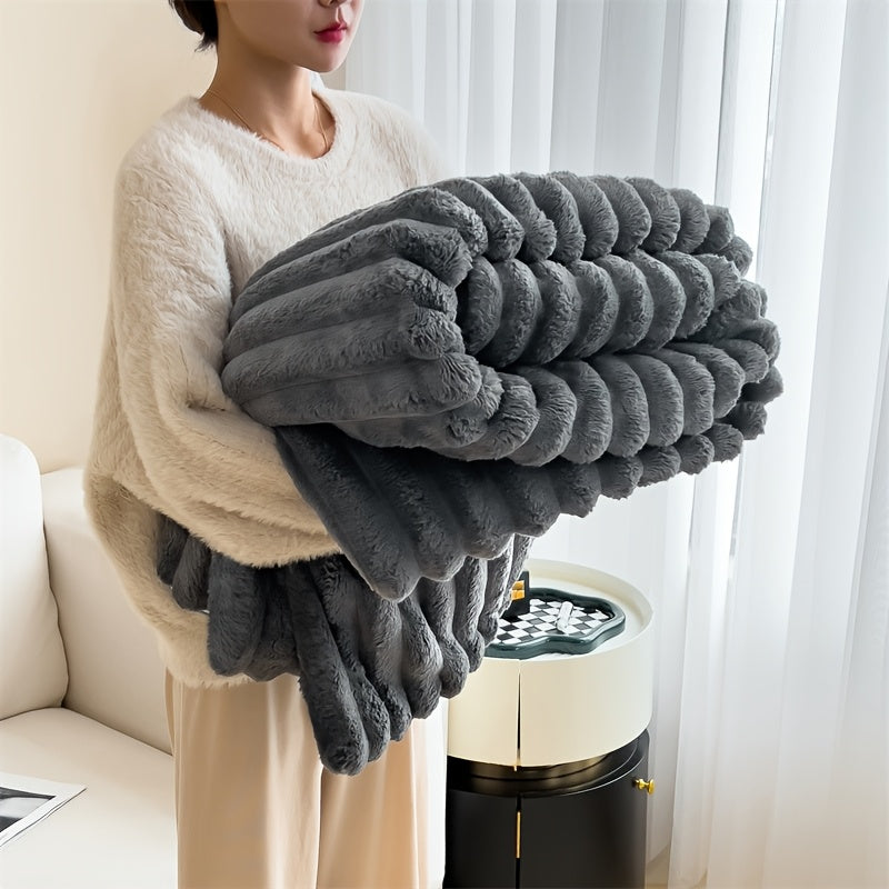 Luxe Dubbelzijdige Pluche Deken – Zacht, Warm & Stijlvol