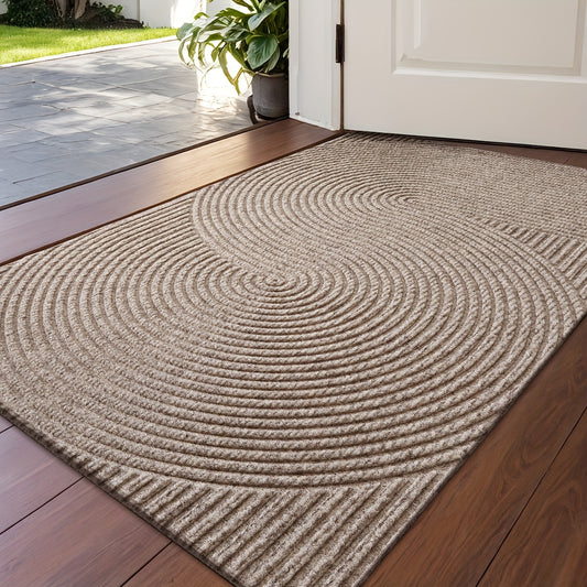 Geometrische Gestreepte Deurmat – Antislip en Absorberend