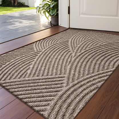 Geometrische Gestreepte Deurmat – Antislip en Absorberend