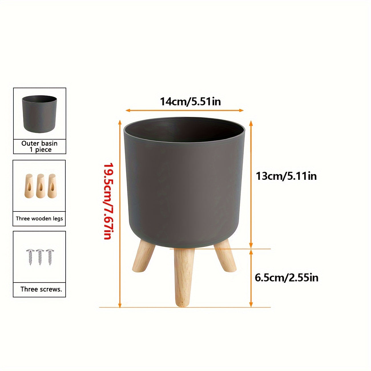 Moderne Pot met Poten – Stijlvol en Functioneel voor Binnen- en Buitendecoratie