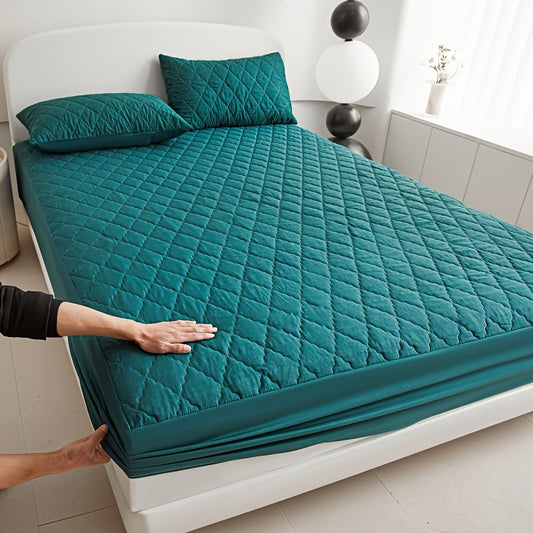 Ultra-Zachte Matrasbeschermer met Geometrisch Ontwerp – Voor Optimaal Slaapcomfort