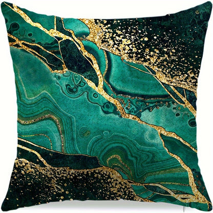 Set van 4 Decoratieve Kussenhoezen – Smaragdgroen