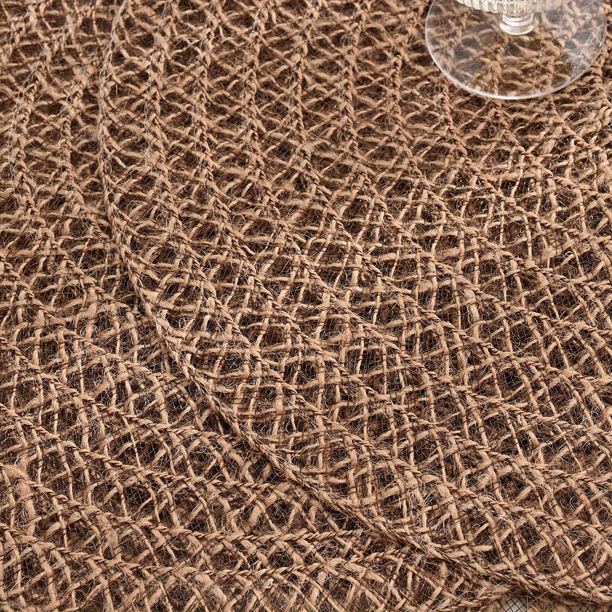 Boho Chic Geweven Jute Onderzetters – 4-delige Set
