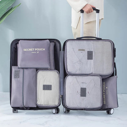 6-Delige Reistas Organizer Set – Voor een Perfect Georganiseerde Koffer