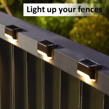 LED Lampen – Sfeervolle Tuinverlichting op Zonne-energie, perfect voor trap of schutting