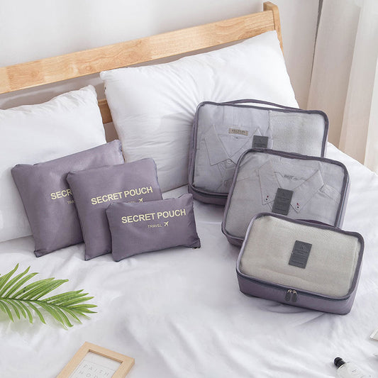 6-Delige Reistas Organizer Set – Voor een Perfect Georganiseerde Koffer