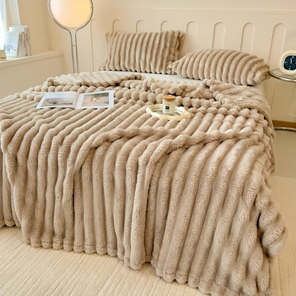 Luxe Dubbelzijdige Pluche Deken – Zacht, Warm & Stijlvol
