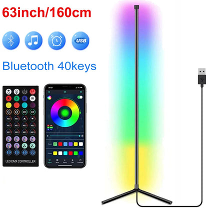 LumoHoek – Slimme RGB Hoekvloerlamp met Spraakbediening (smart light voor gaming room