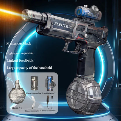 Elektrisch Waterpistool met vlammen effect! Automatisch & krachtig (Supersoaker)