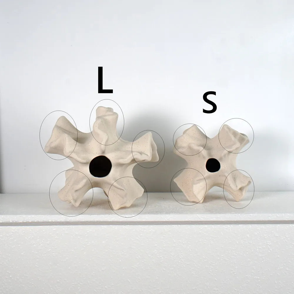 Keramische Koraalvaas – Nordic Design voor Stijlvolle Decoratie