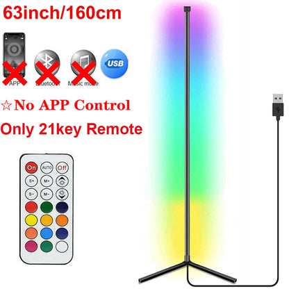 LumoHoek – Slimme RGB Hoekvloerlamp met Spraakbediening (smart light voor gaming room