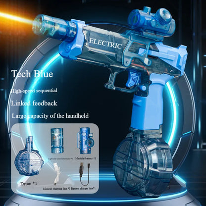 Elektrisch Waterpistool met vlammen effect! Automatisch & krachtig (Supersoaker)