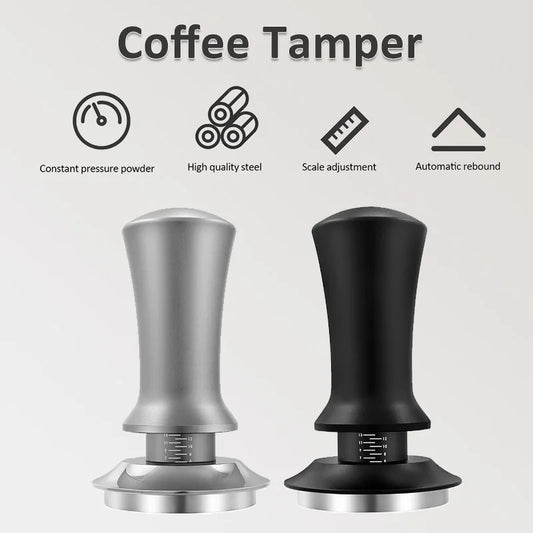 Instelbare Koffie Tamper – 51/53/58mm Roestvrij Staal