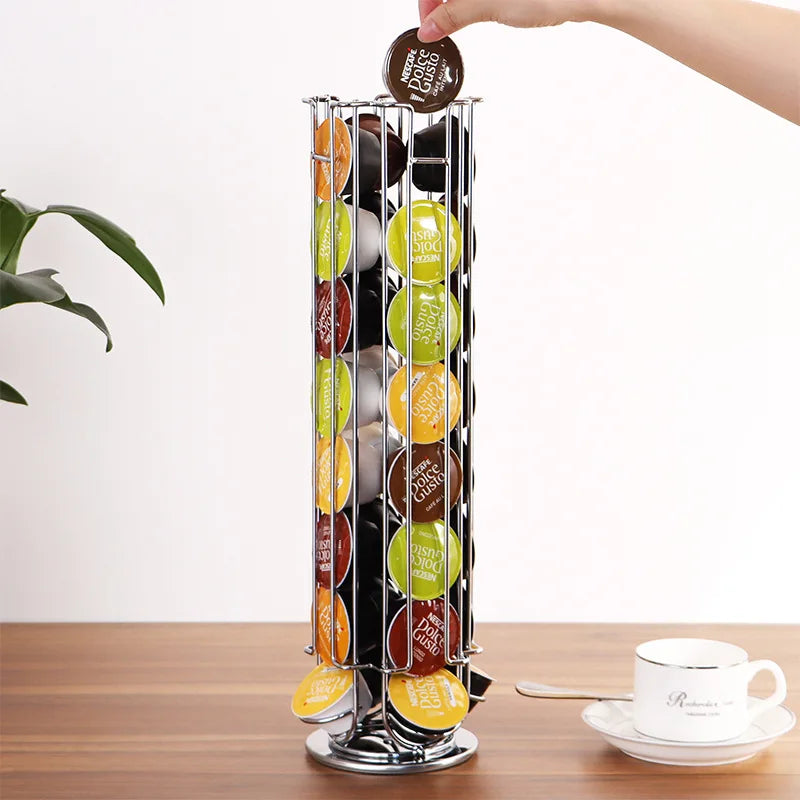 Dolce Gusto Capsulehouder – Draaibaar Koffiepad Rek voor 32 Capsules