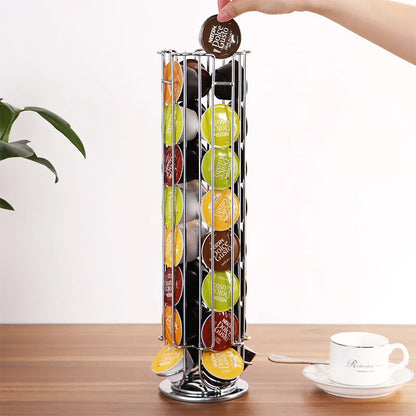 Dolce Gusto Capsulehouder – Draaibaar Koffiepad Rek voor 32 Capsules