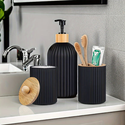 3-delige Badkamer Dispenser Set – Praktisch en Stijlvol