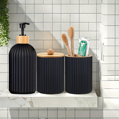 3-delige Badkamer Dispenser Set – Praktisch en Stijlvol