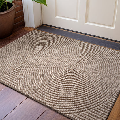 Geometrische Gestreepte Deurmat – Antislip en Absorberend
