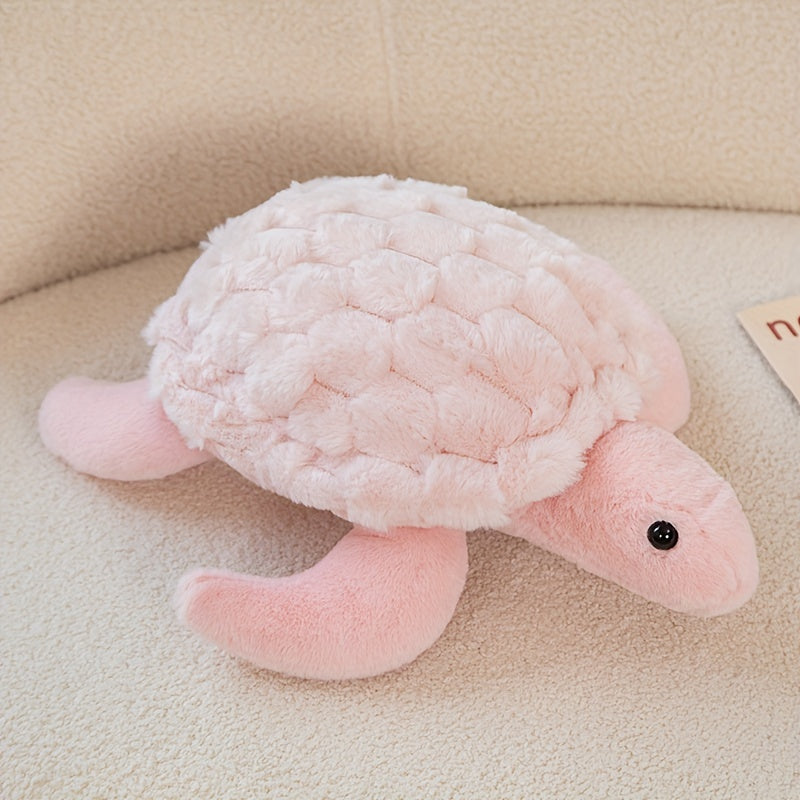 Schattige Schildpad Knuffel – Zachte & Knuffelbare Zeeschildpad in Groen/Roze