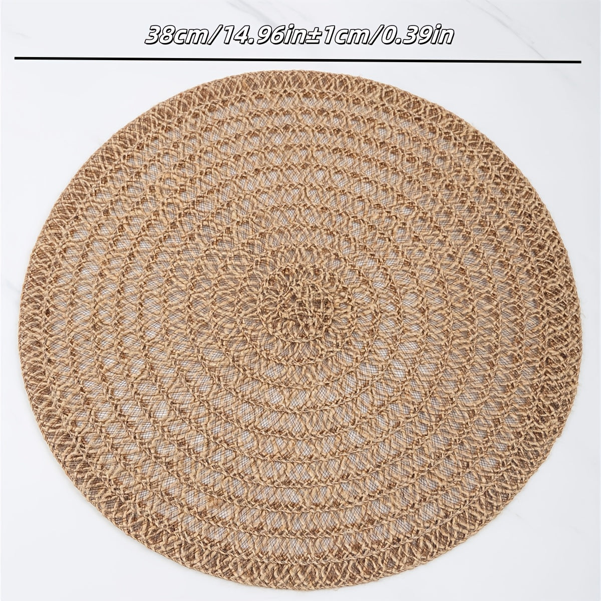 Boho Chic Geweven Jute Onderzetters – 4-delige Set