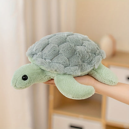 Schattige Schildpad Knuffel – Zachte & Knuffelbare Zeeschildpad in Groen/Roze