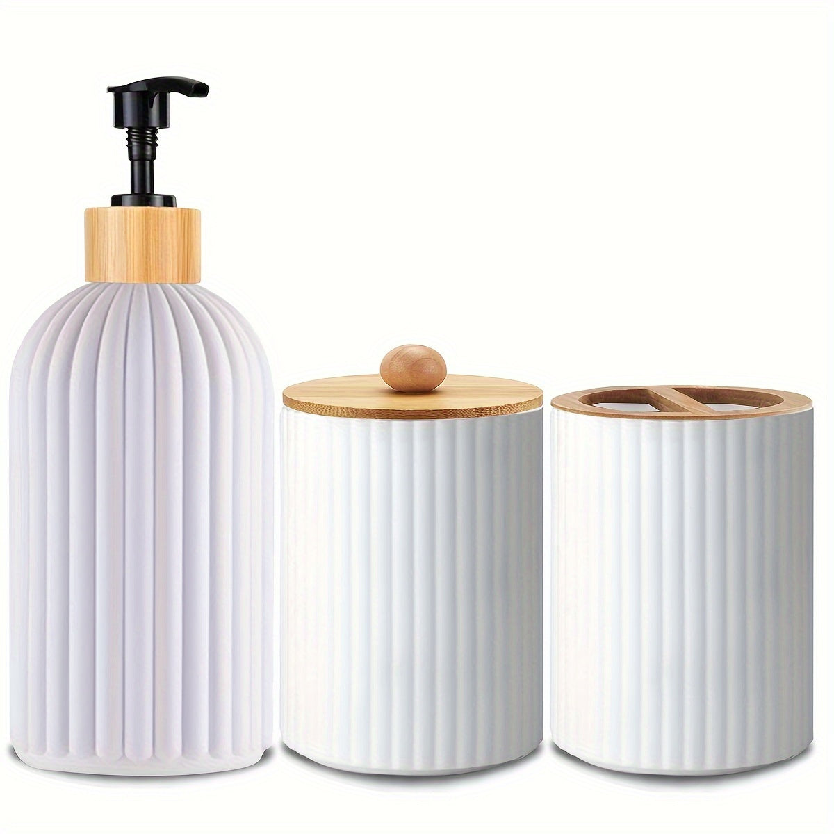 3-delige Badkamer Dispenser Set – Praktisch en Stijlvol