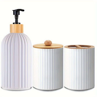 3-delige Badkamer Dispenser Set – Praktisch en Stijlvol