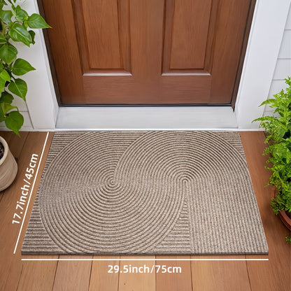 Geometrische Gestreepte Deurmat – Antislip en Absorberend