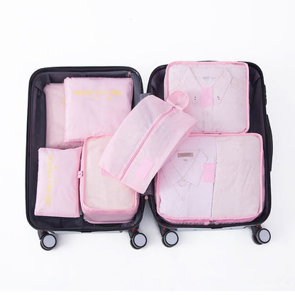 6-Delige Reistas Organizer Set – Voor een Perfect Georganiseerde Koffer