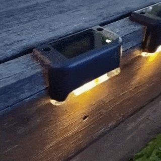 LED Lampen – Sfeervolle Tuinverlichting op Zonne-energie, perfect voor trap of schutting